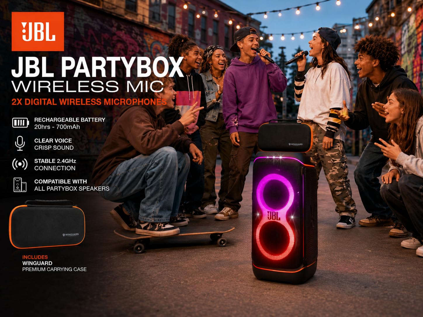Amazon.com: JBL PartyBox Wireless Mic - 2X Digital Wireless